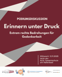 Podiumsdiskussion "Erinnern unter Druck"
